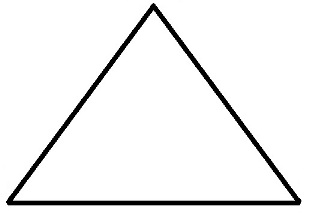 Колючка смешарика Ежика в виде треугольника