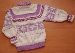 Вязаный свитер от Maryanka