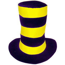 Шляпа-цилиндр разноцветная