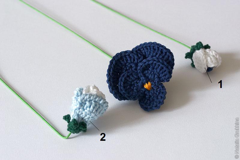 Цветы крючком или спицами – схемы вязания и описание