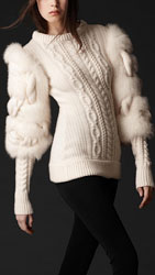 Шикарный арановый свитер Burberry