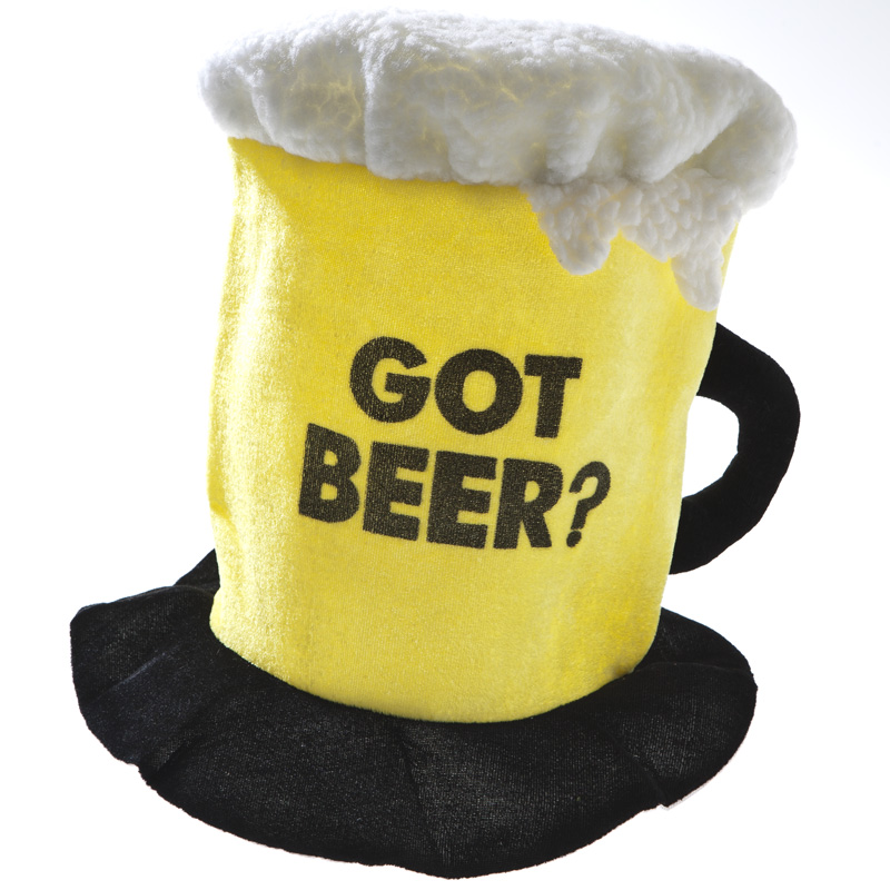 Got beer. Шляпа пиво. Шляпа пивная Кружка. Пивная кепка.