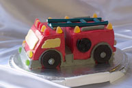 Торт «Пожарная машина»